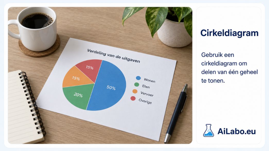 ChatGPT data-analyse begrijpelijk voorstellen in een cirkeldiagram