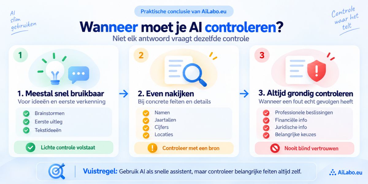Hoe betrouwbaar is artificiële intelligentie en hoe het resultaat controleren